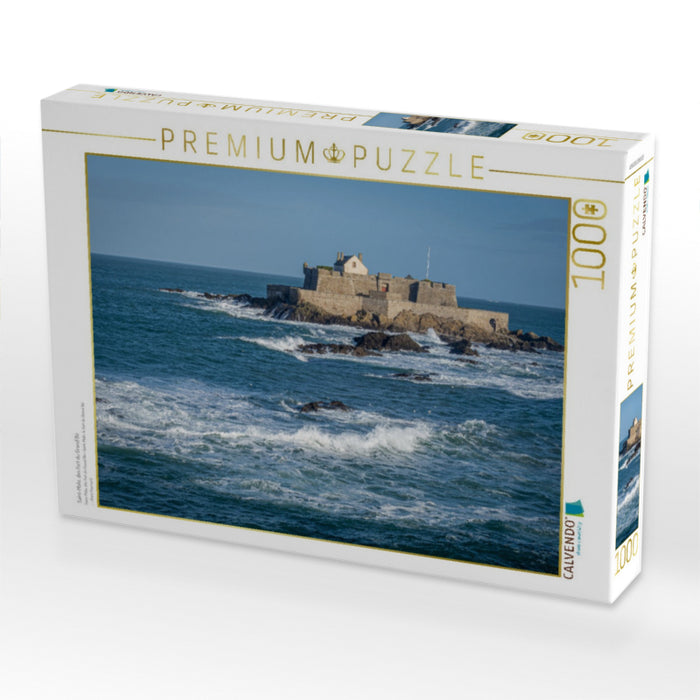 Saint-Malo, das Fort du Grand Bé - CALVENDO Foto-Puzzle'