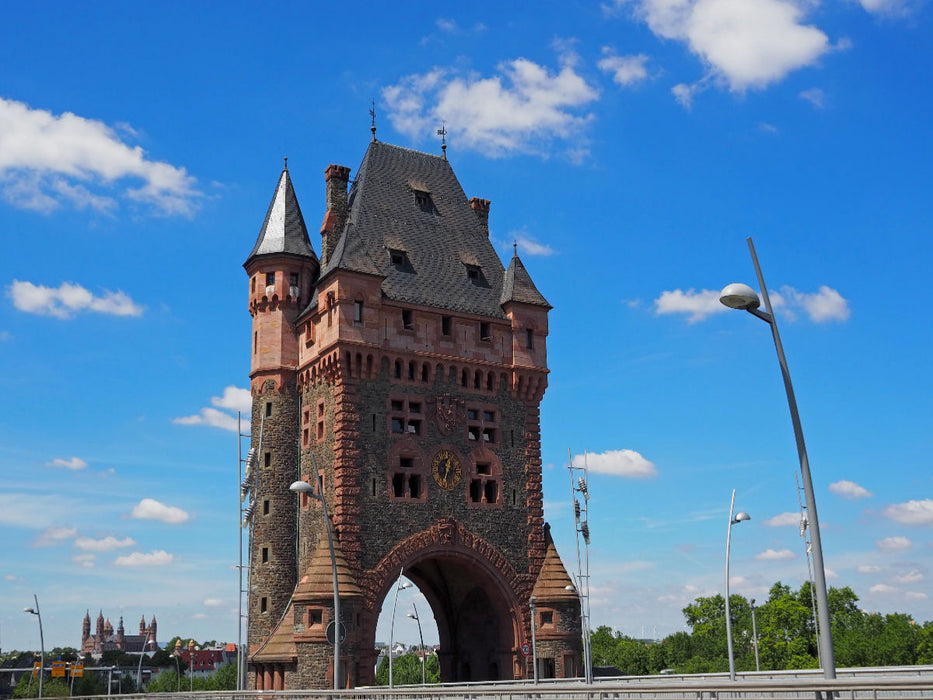 Das Nibelungentor über dem Rhein - CALVENDO Foto-Puzzle'