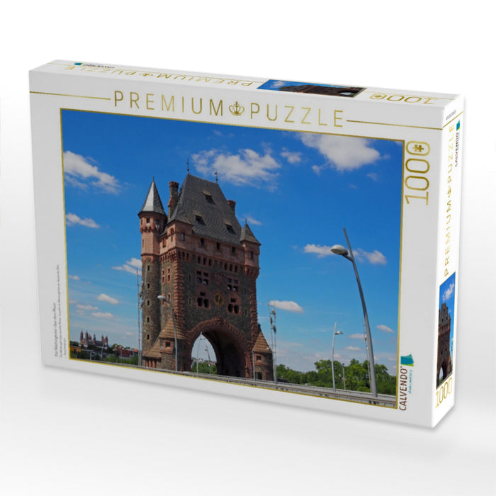 Das Nibelungentor über dem Rhein - CALVENDO Foto-Puzzle'