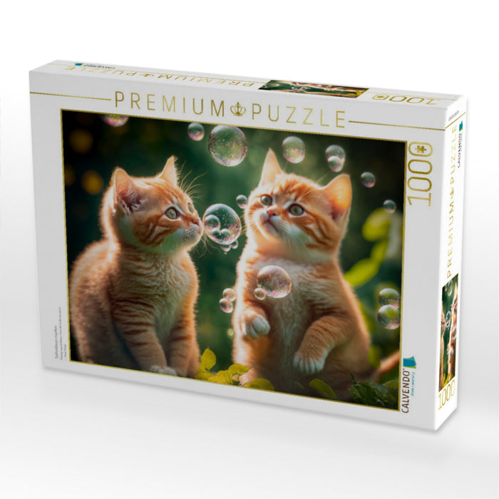 Seifenblasen machen - CALVENDO Foto-Puzzle'