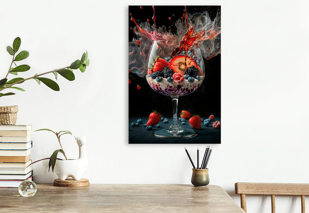 Premium textile canvas fruit cup 