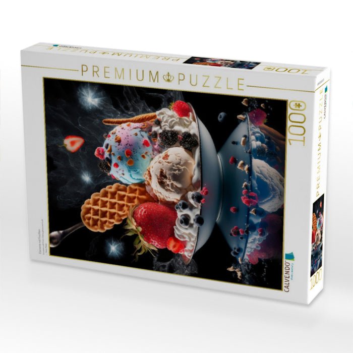 Eiscreme mit Früchten - CALVENDO Foto-Puzzle'