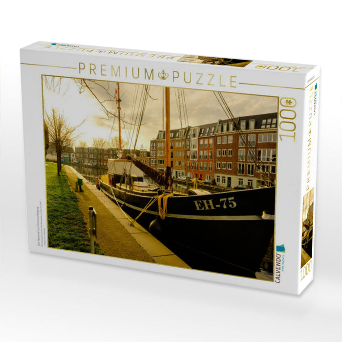 Sint Mariewal zum Sonnenuntergang - CALVENDO Foto-Puzzle'