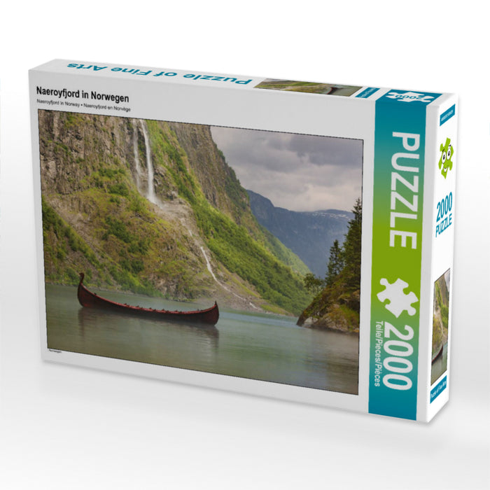 Naeroyfjord in Norwegen 2000 Teile Puzzle quer - CALVENDO Foto-Puzzle'