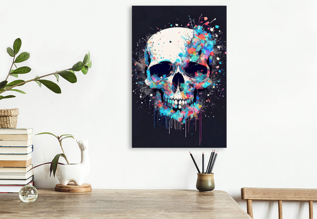 Premium textile canvas Skull September 