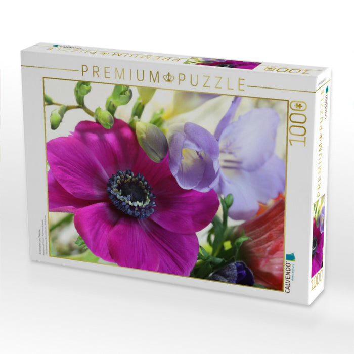 Anemonen und Freesie - CALVENDO Foto-Puzzle'
