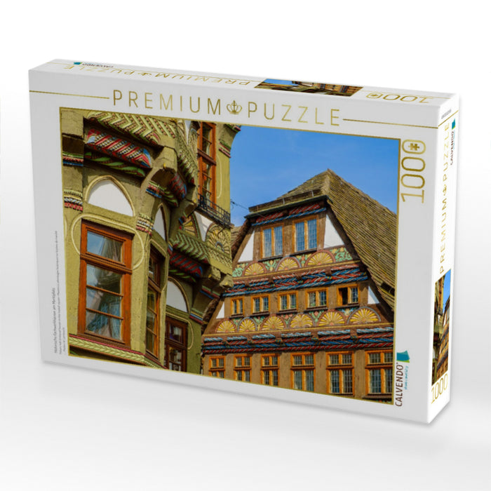 Historische Fachwerkhäuser am Marktplatz - CALVENDO Foto-Puzzle'