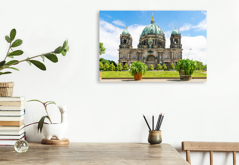 Premium Textil-Leinwand Berliner Dom