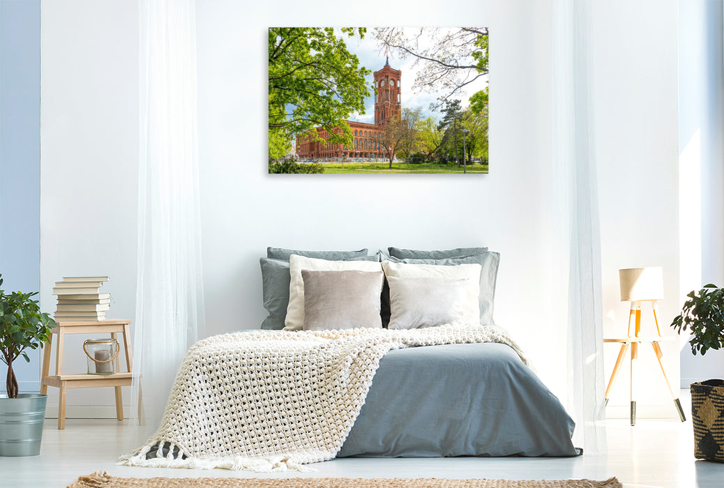 Premium textile canvas Red Town Hall 