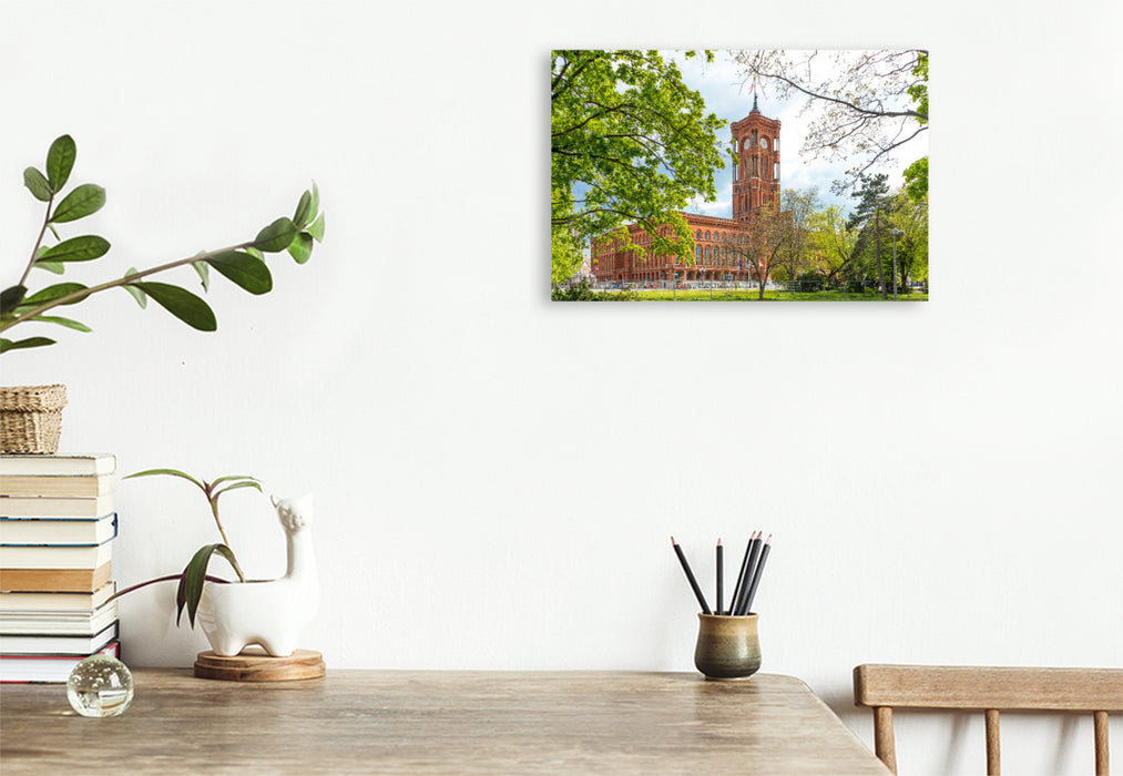 Premium textile canvas Red Town Hall 