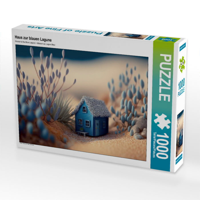 Maison sur le Lagon Bleu - Puzzle Photo CALVENDO' 