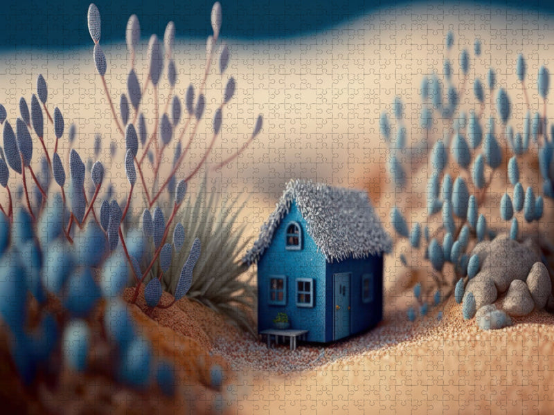 Haus zur blauen Lagune - CALVENDO Foto-Puzzle'