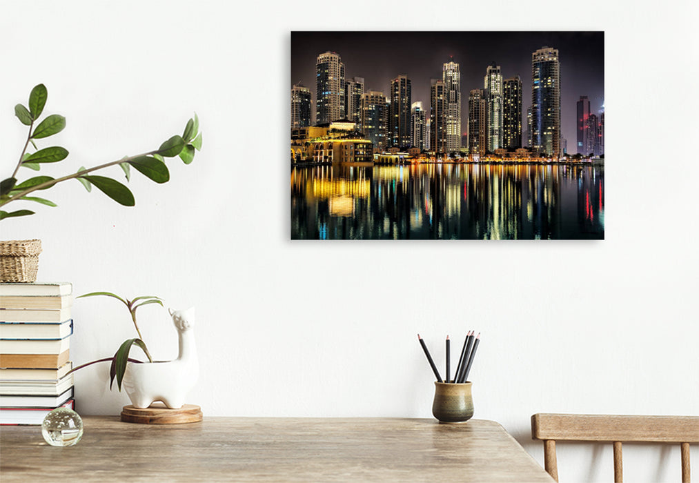 Premium textile canvas Dubai City 