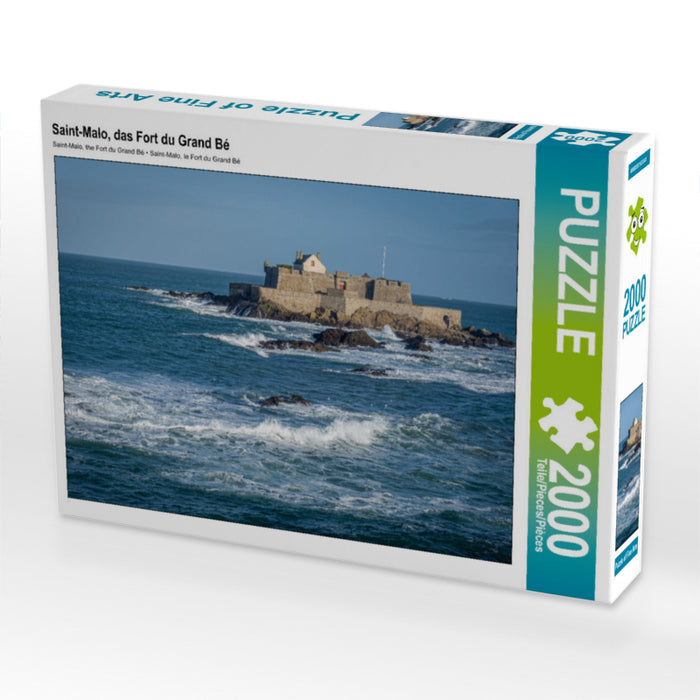 Saint-Malo, das Fort du Grand Bé - CALVENDO Foto-Puzzle'