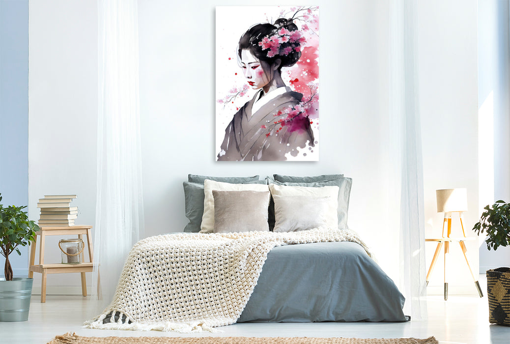 Premium textile canvas Sakura blossom 