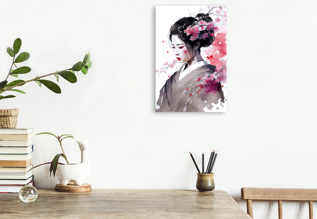 Premium textile canvas Sakura blossom 