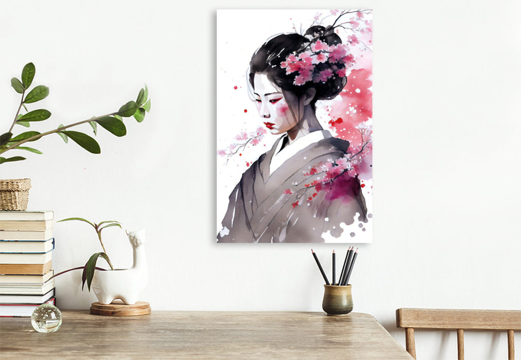 Premium textile canvas Sakura blossom 