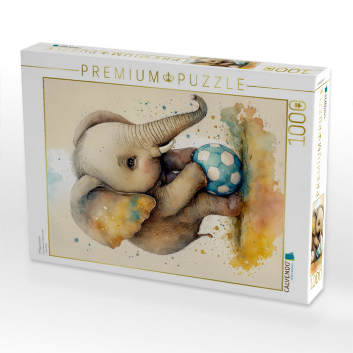 Pfiffiger Elefant - CALVENDO Foto-Puzzle'