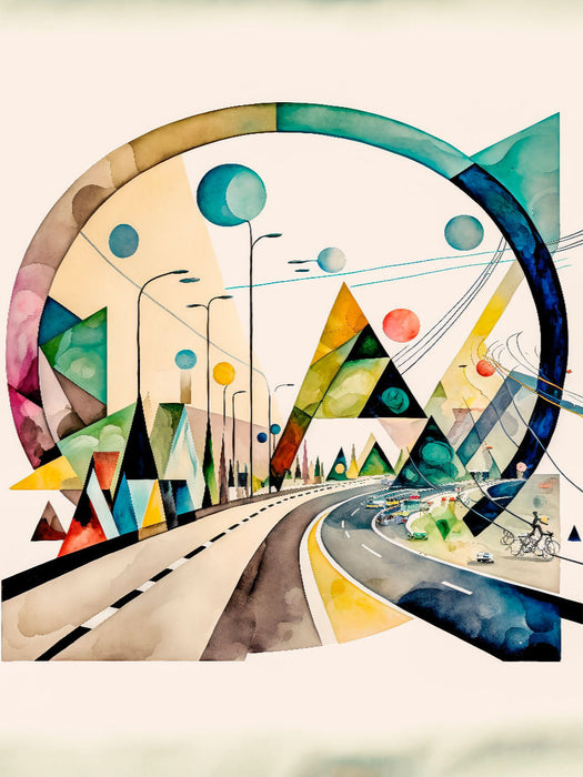 Die Autobahn - CALVENDO Foto-Puzzle'