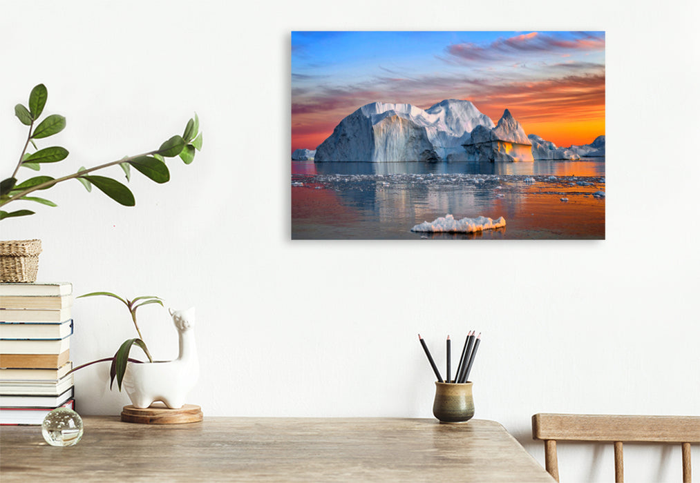 Premium textile canvas A motif from the calendar Greenland - Magic World of Ice 