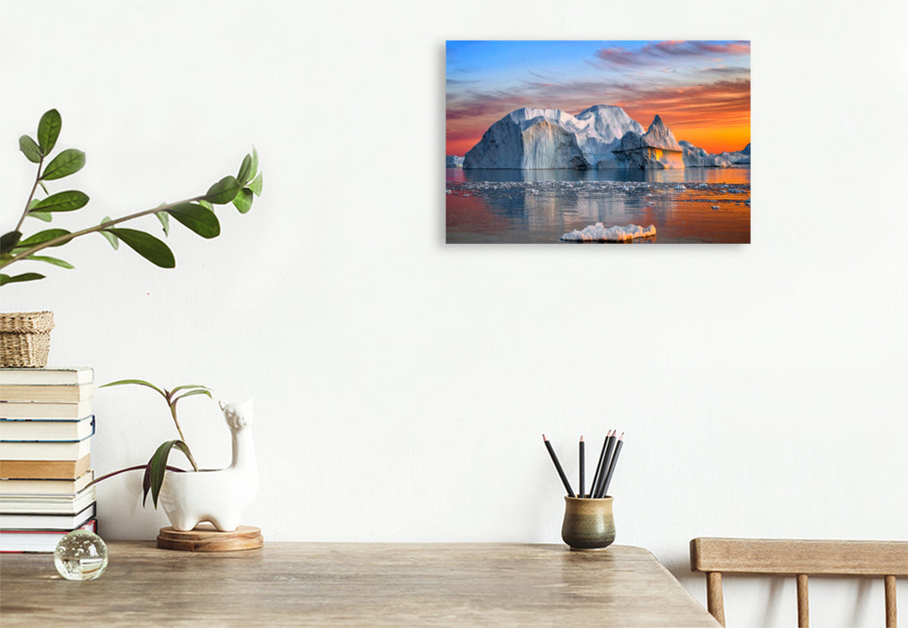 Premium textile canvas A motif from the calendar Greenland - Magic World of Ice 