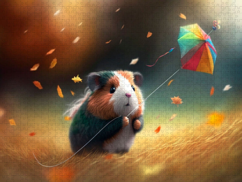 Drachenschweinchen - CALVENDO Foto-Puzzle'