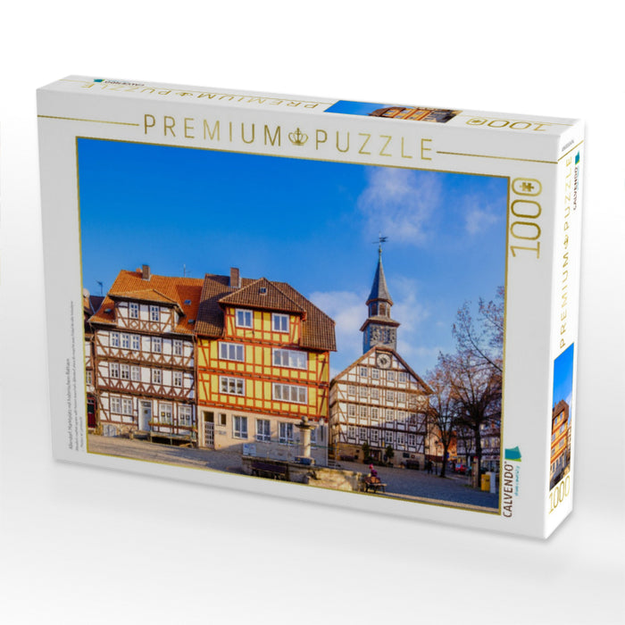 Allendorf, Marktplatz mit historischem Rathaus - CALVENDO Foto-Puzzle'