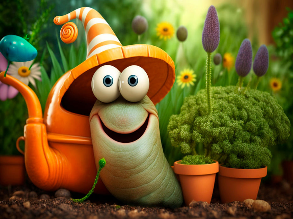 Gartenschnecke - CALVENDO Foto-Puzzle'
