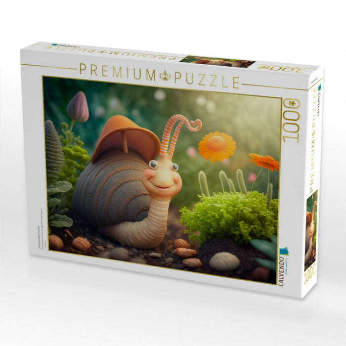 Zauberwaldschnecke - CALVENDO Foto-Puzzle'
