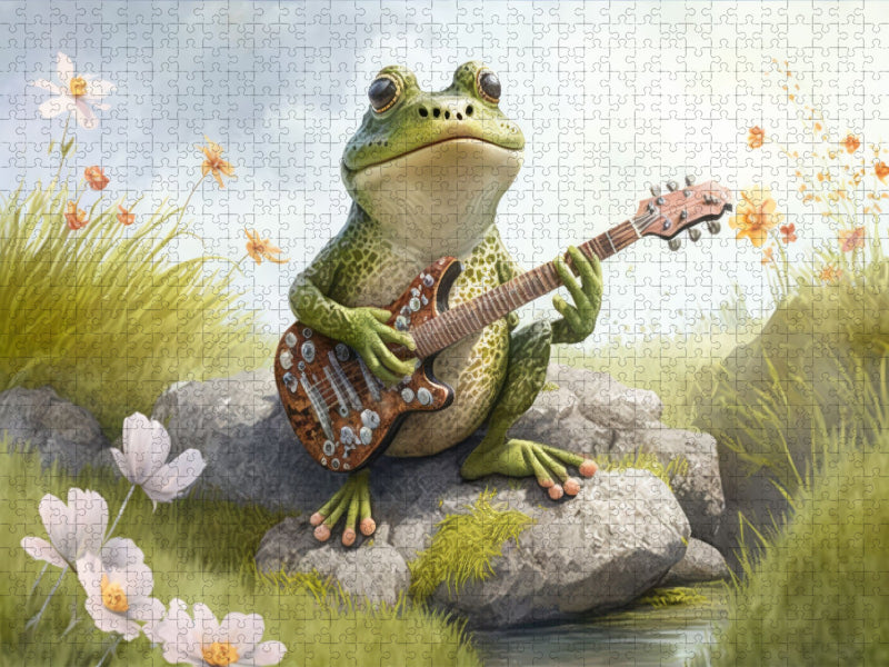 Country Frosch - CALVENDO Foto-Puzzle'