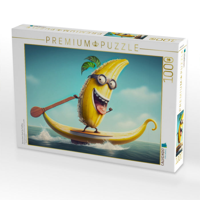 Banana beim Stand-Up-Paddling - CALVENDO Foto-Puzzle'
