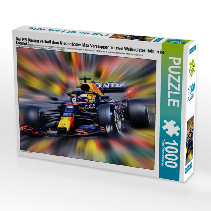 RB Racing a aidé le Néerlandais Max Verstappen à remporter deux titres de champion du monde de Formule 1 - CALVENDO Photo Puzzle' 