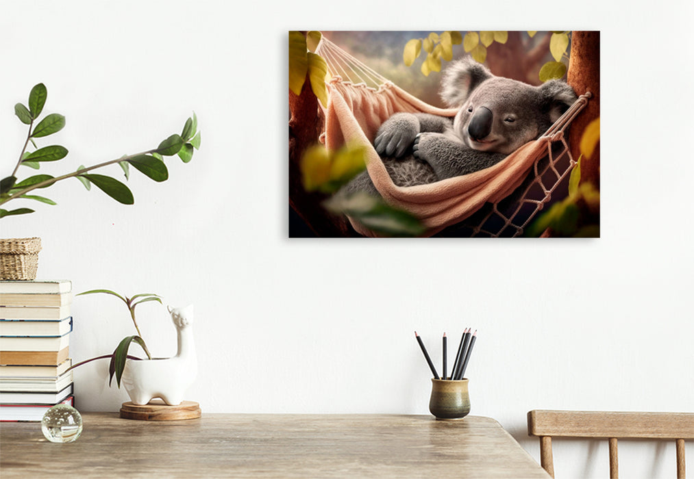 Premium textile canvas relaxation koala 