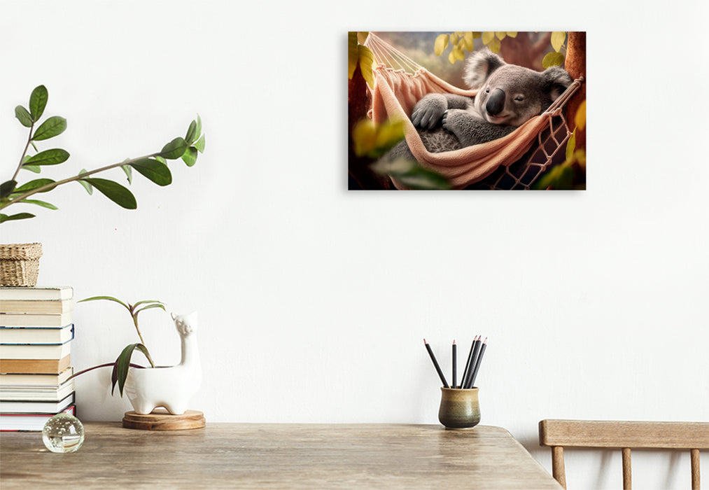 Premium textile canvas relaxation koala 