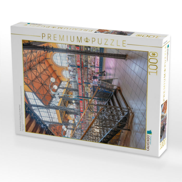 Große Markthalle in Budapest im Stadtteil Pest - CALVENDO Foto-Puzzle'