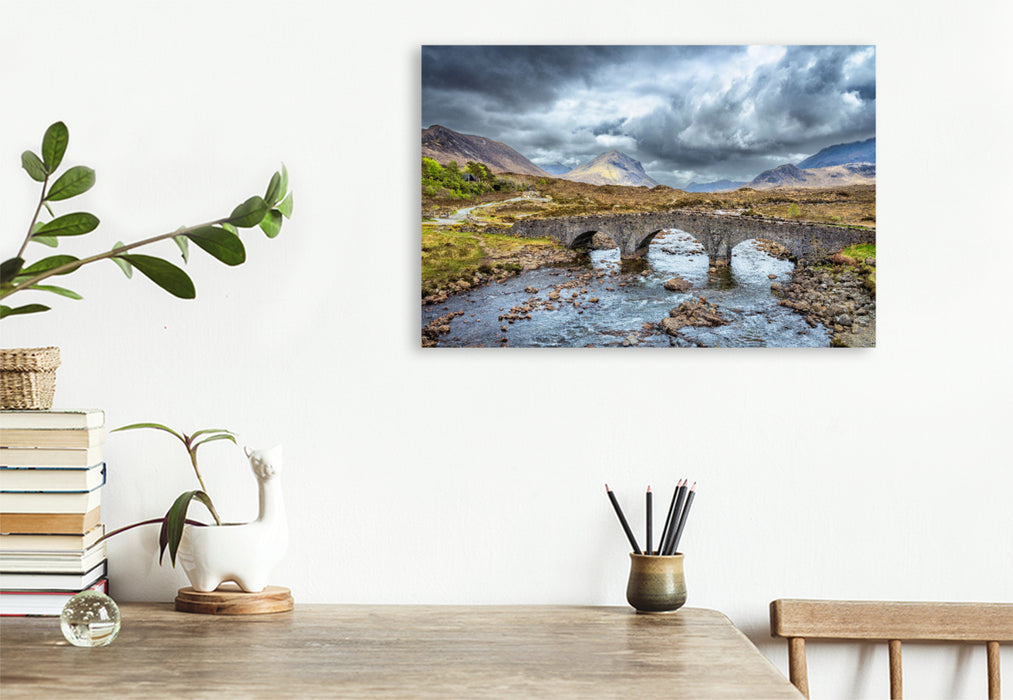 Premium textile canvas Sligachan Old Bridge 