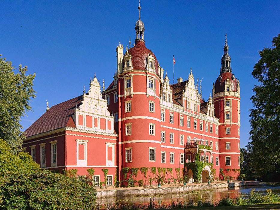 Schloss Muskau im Fürst-Pückler-Park in Bad Muskau - CALVENDO Foto-Puzzle'