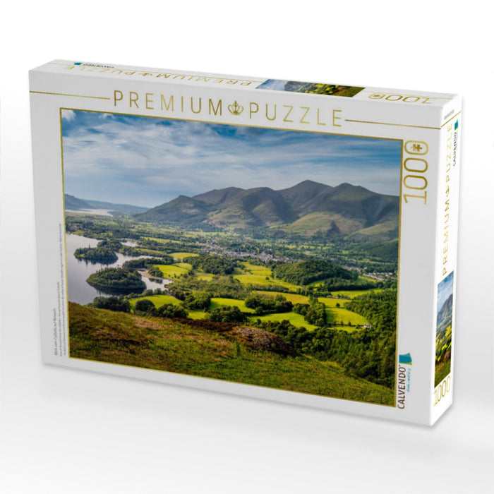 Blick vom Catbells auf Keswick - CALVENDO Foto-Puzzle'