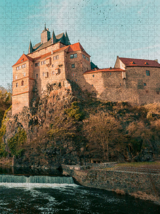 Burg Kriebstein in Kriebstein - CALVENDO Foto-Puzzle'