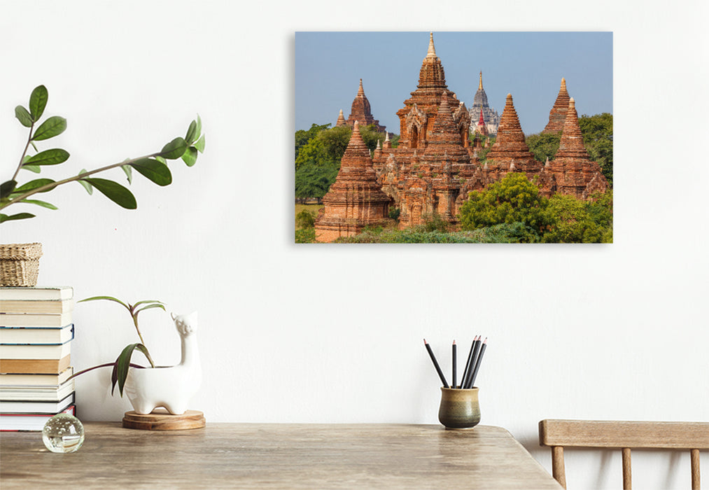 Premium textile canvas The Pagodas and Stupas 