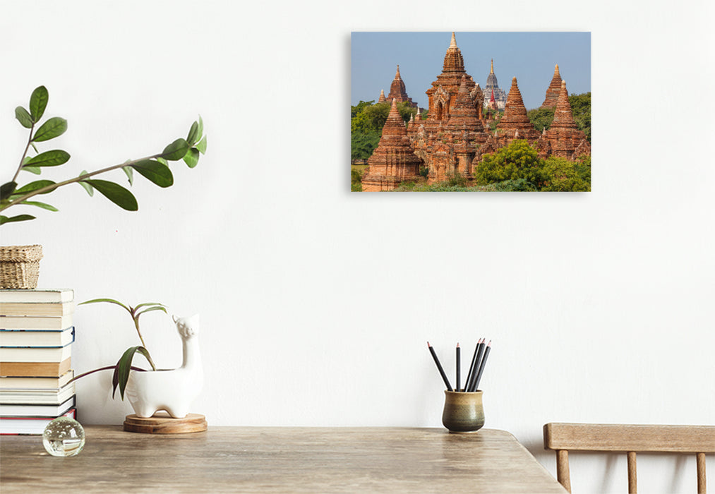 Premium textile canvas The Pagodas and Stupas 