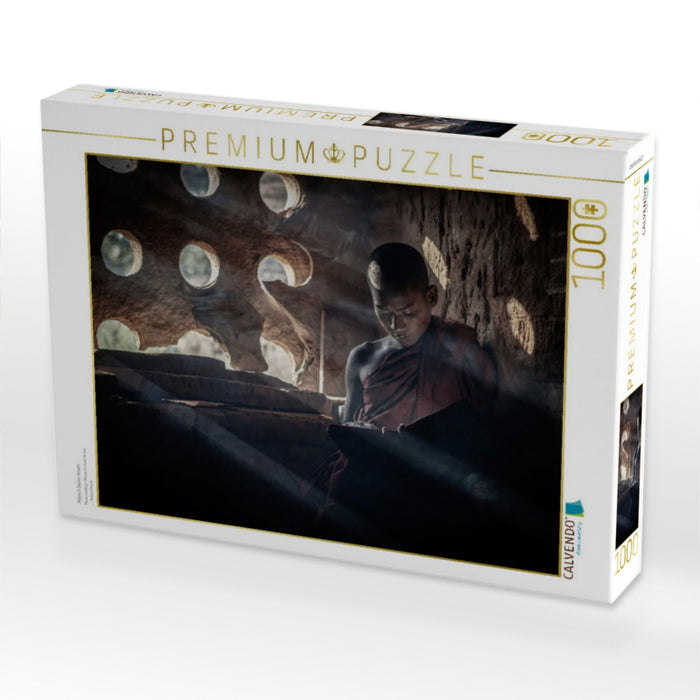 Mönch beim lesen - CALVENDO Foto-Puzzle'
