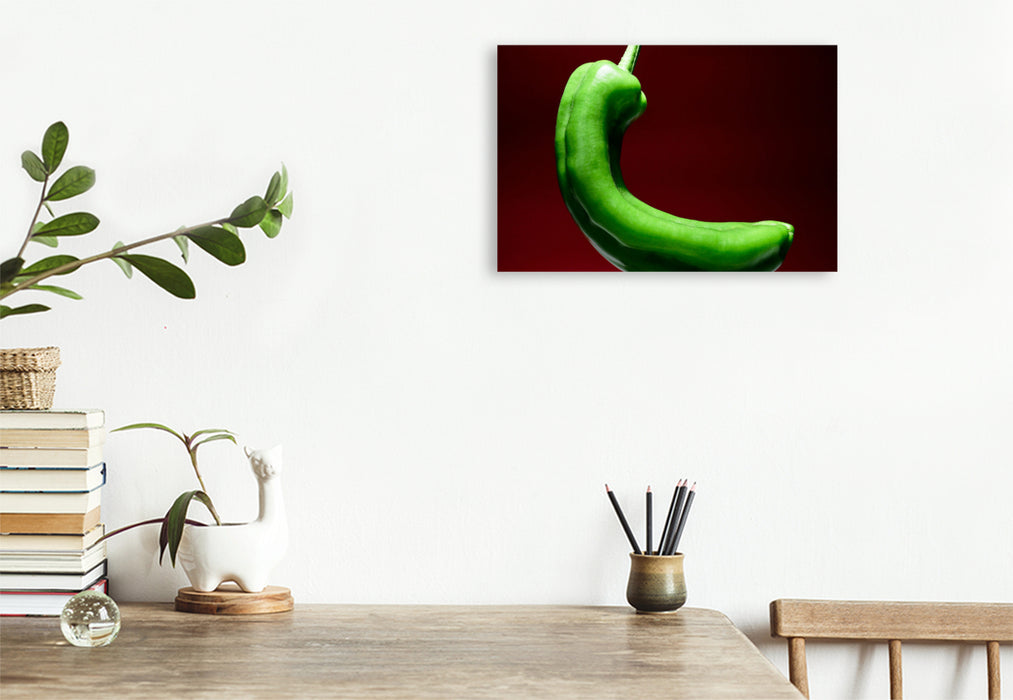 Premium textile canvas ox horn green pepper 