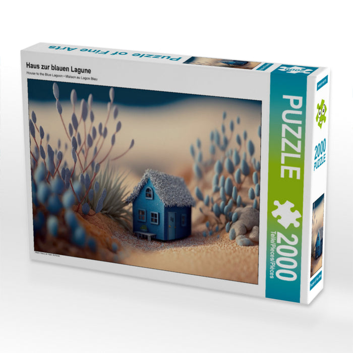 Haus zur blauen Lagune - CALVENDO Foto-Puzzle'