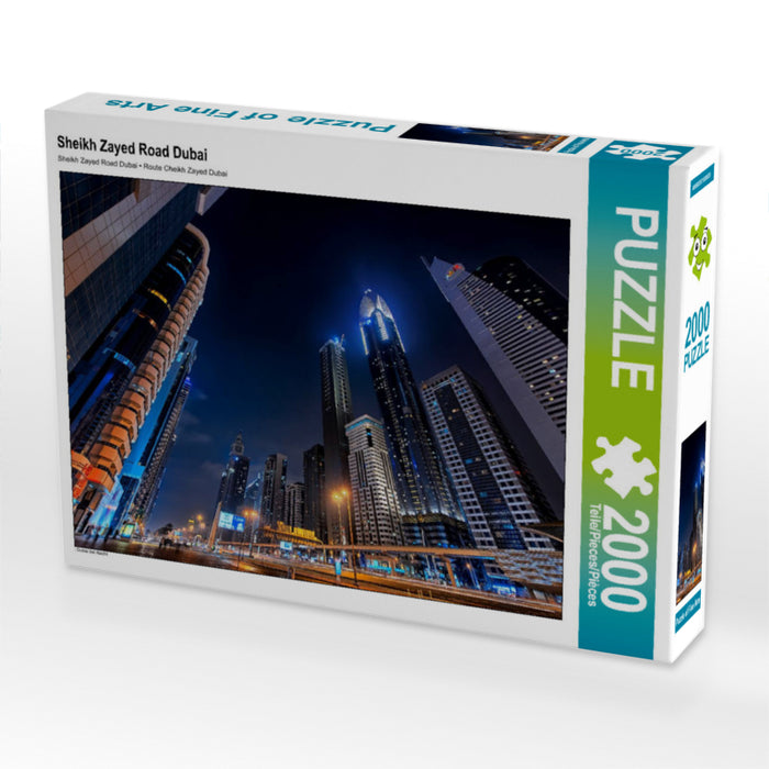 Sheikh Zayed Road - CALVENDO Foto-Puzzle'