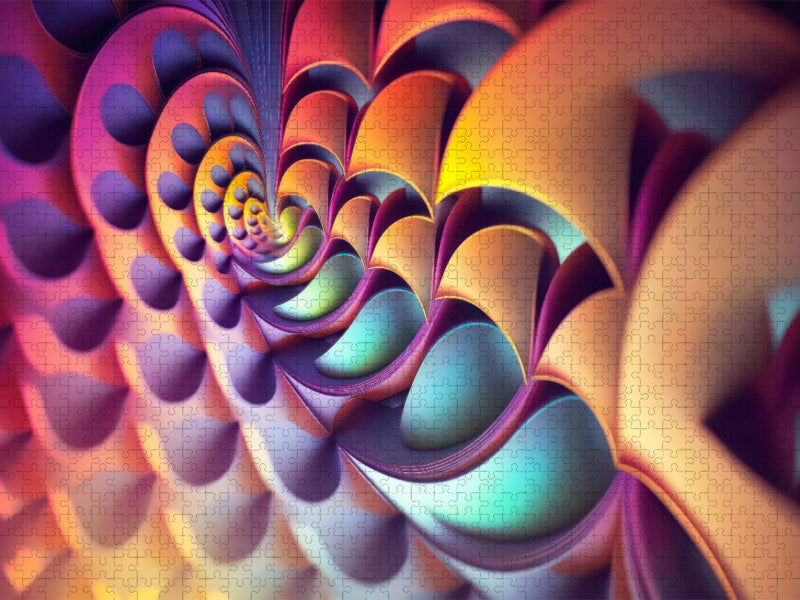 Fraktaleinstich - CALVENDO Foto-Puzzle'