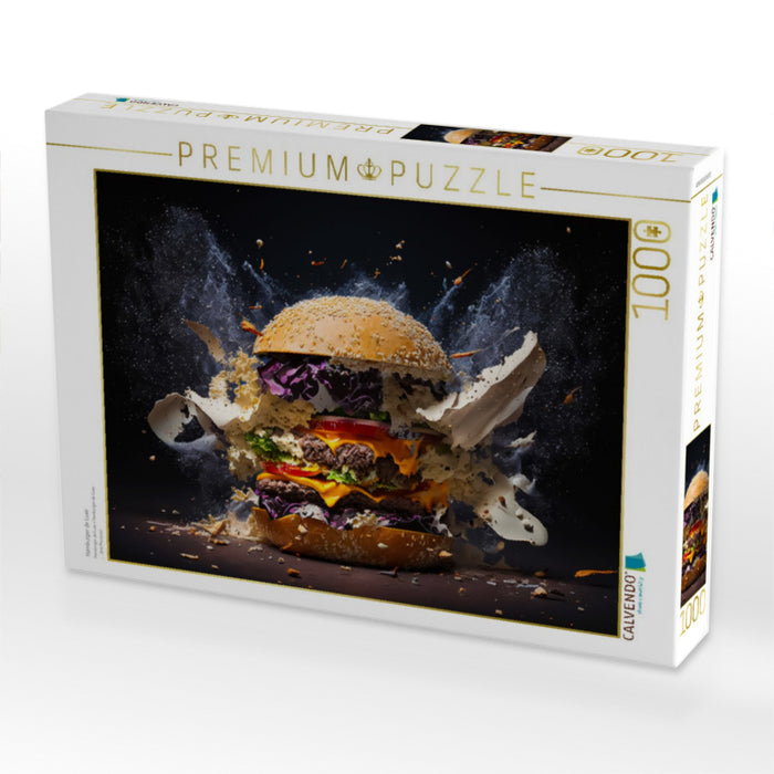 Hamburger de Luxe - CALVENDO Foto-Puzzle'