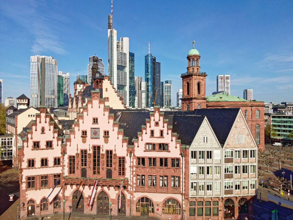 Legendärer Rathausbalkon auf dem Römerberg - CALVENDO Foto-Puzzle'