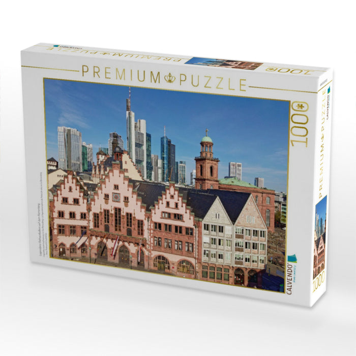 Legendärer Rathausbalkon auf dem Römerberg - CALVENDO Foto-Puzzle'