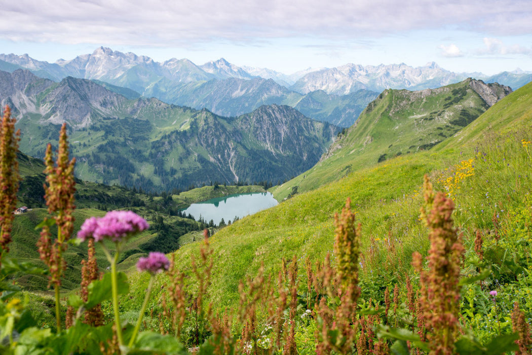 Premium Textil-Leinwand Seealpsee